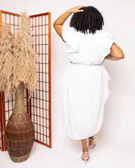 Ivory Cloud Balloon Dress