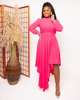 Pink Radiance Asymmetric Dress