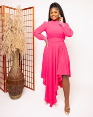 Pink Radiance Asymmetric Dress