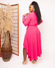 Pink Radiance Asymmetric Dress