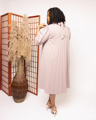 Blush Grace Pleated Dress